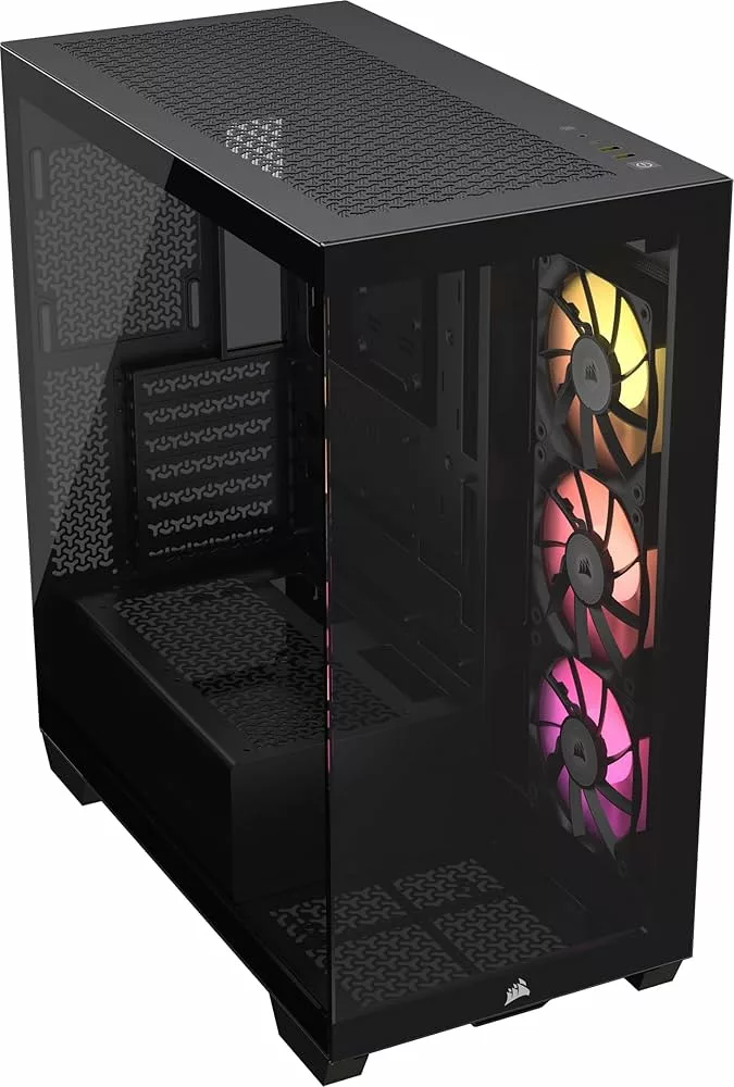 Boitier Moyen Tour E-ATX Corsair iCue Link 3500X RGB avec panneaux vitrés (Noir)