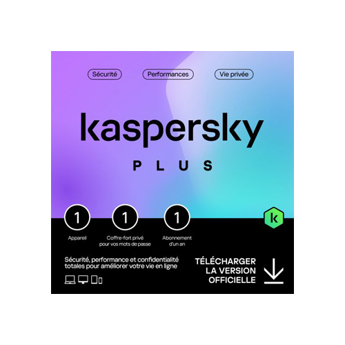Kaspersky Plus (Internet Security) - 1 appareil / 1 an