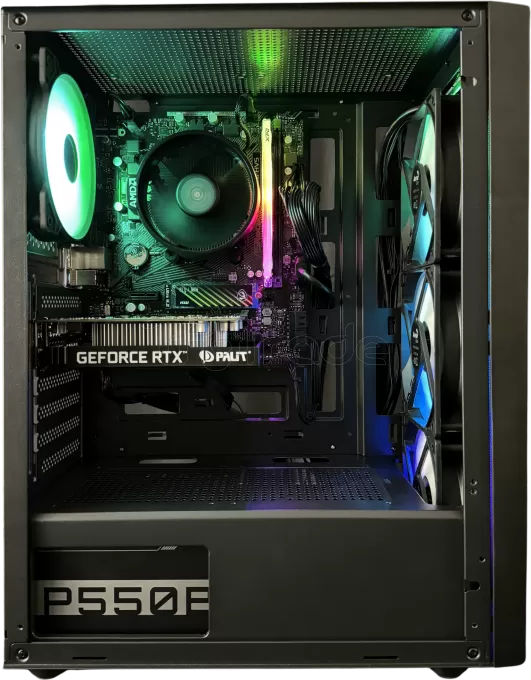 Tour Gamer RGB MICR-OS.COM - AMD Ryzen 5 5500 - 16Go DDR4 - 1000Go SSD NVMe - Nvidia RTX 3050 8Go - Windows 11 Pro